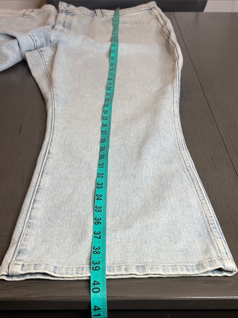 💙 Banana Republic High Rise Crop Bootcut Jeans Women’s 35 Light Wash Stretch 💙 - Picture 9 of 11